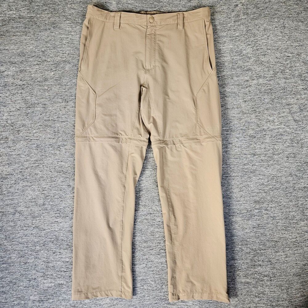 The North Face Men's Cargo Convertible Pants Tan Men's Size Large 36x32 Gorpcore